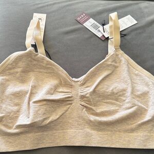 Beige Wireless Bra